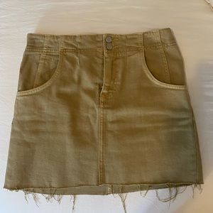 Tan Free People mini skirt
